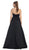 Halter Neck Beaded Satin Pink Ballgown