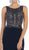 Bateau Neck Beaded Jersey Evening Gown