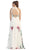 Sleeveless Printed Chiffon Long Evening Dress