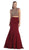Embellished Laced High Neck Two-Piece Mermaid Evening Gown