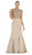 May Queen - RQ7442 Embellished Laced High Neck Two-Piece Mermaid Evening Gown