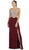 Sequined and Beaded Embellished Bodice Cutout Illusion Evening Gown