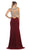 Sequined and Beaded Embellished Bodice Cutout Illusion Evening Gown