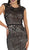 Cap Sleeve Sequined Lace Evening Gown