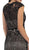 Cap Sleeve Sequined Lace Evening Gown