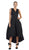 Sleeveless Jacquard High Low Cocktail Dress