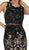 Sleeveless Embellished Lace Sheath Evening Gown