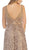 Bedazzled V-neck Sheath Evening Dress