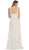 Bedazzled V-neck Sheath Evening Dress