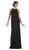 May Queen - RQ7475 Sleeveless Embellished Jersey Evening Gown In Black