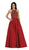 May Queen - Divine Gilt Embroidered Halter A-Line Prom Gown