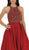 May Queen - Divine Gilt Embroidered Halter A-Line Prom Gown