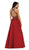 Divine Gilt Embroidered Halter A-Line Prom Gown