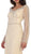 Sheer Pearls and Rhinestone Mesh Evening Gown