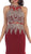 Gilt Embroidered Illusion Trumpet Prom Gown
