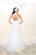 May Queen - RQ7505 Embroidered High Halter Mermaid Dress In White