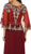 Cape Sleeve Embellished A-line Mother of the Bride Gown
