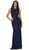 Bedazzled Sheer Bateau Sheath Evening Dress