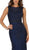May Queen - Bedazzled Sheer Bateau Sheath Evening Dress