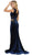 Lace Illusion High Neck Sheath Evening Dress