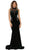 Lace Illusion High Neck Sheath Evening Dress