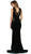Lace Illusion High Neck Sheath Evening Dress