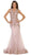 Sleeveless Sheer Illusion Evening Gown