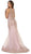 May Queen - Sleeveless Sheer Illusion Evening Gown