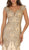 Embroidered Cap Sleeve Sweetheart Evening Gown