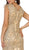 Embroidered Cap Sleeve Sweetheart Evening Gown