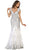 May Queen - RQ7538 Embroidered Cap Sleeve Sweetheart Evening Gown
