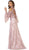 Charming Cold Shoulder Lace Evening Gown