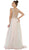 Embellished Illusion Bateau A-line Evening Gown
