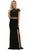 May Queen - Two Piece Bedazzled Sheath Evening Dress
