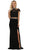 Two Piece Bedazzled Sheath Evening Dress