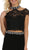 Two Piece Bedazzled Sheath Evening Dress
