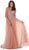 Shimmering Sheer Beaded Evening Gown