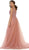Shimmering Sheer Beaded Evening Gown
