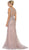 May Queen - RQ7551 Embellished Illusion Jewel Sheath Prom Gown