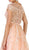 May Queen - Shimmering Illusion Scoop Neck A-line Evening Gown