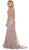 Embellished Scoop Neck Sheath Evening Dress