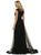 May Queen - RQ7556 Embellished Illusion Jewel Fitted Evening Gown