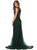 May Queen - RQ7556 Embellished Illusion Jewel Fitted Evening Gown