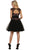 May Queen - Sheer Beaded Cap Sleeves A-line Cocktail Dress