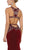 Bejeweled Illusion Halter Sheath Evening Dress