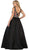 May Queen - RQ7565 Floral Embroided V-neck Prom Ballgown