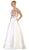 May Queen - RQ7565 Floral Embroided V-neck Prom Ballgown