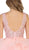 May Queen - Beaded Lace Deep V-neck Cocktail Dress