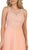 May Queen - RQ7569 Embellished Illusion Scoop Lace A-line Mother of the Bride Dress