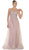 May Queen - RQ7569 Embellished Illusion Scoop Lace A-line Mother of the Bride Dress